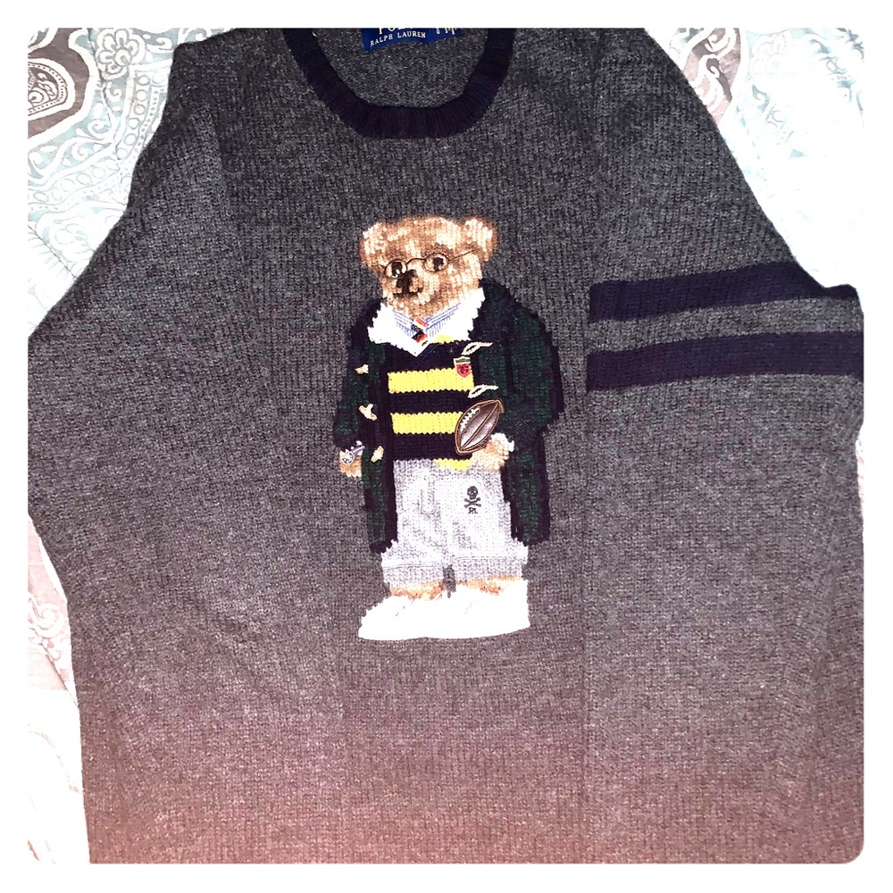 Ralph Lauren Bear Logo Knitted Sweater